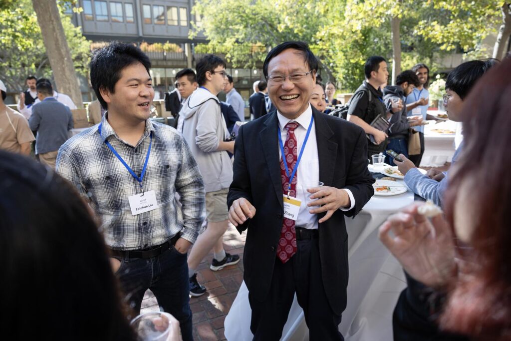 during a reception and gala after the Asian American Pioneer Medal Symposium and Ceremony at Stanford Memorial Auditorium on Saturday, July 27, 2024, in Stanford, Calif. (Photo by Jim Gensheimer)