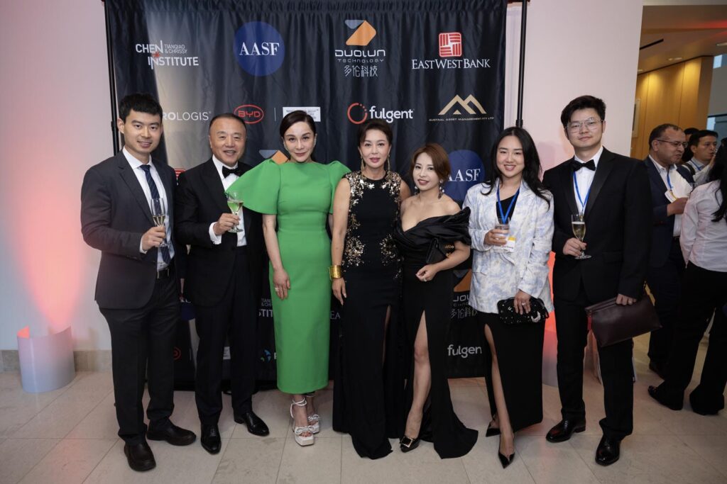 during a reception and gala after the Asian American Pioneer Medal Symposium and Ceremony at Stanford Memorial Auditorium on Saturday, July 27, 2024, in Stanford, Calif. (Photo by Jim Gensheimer)