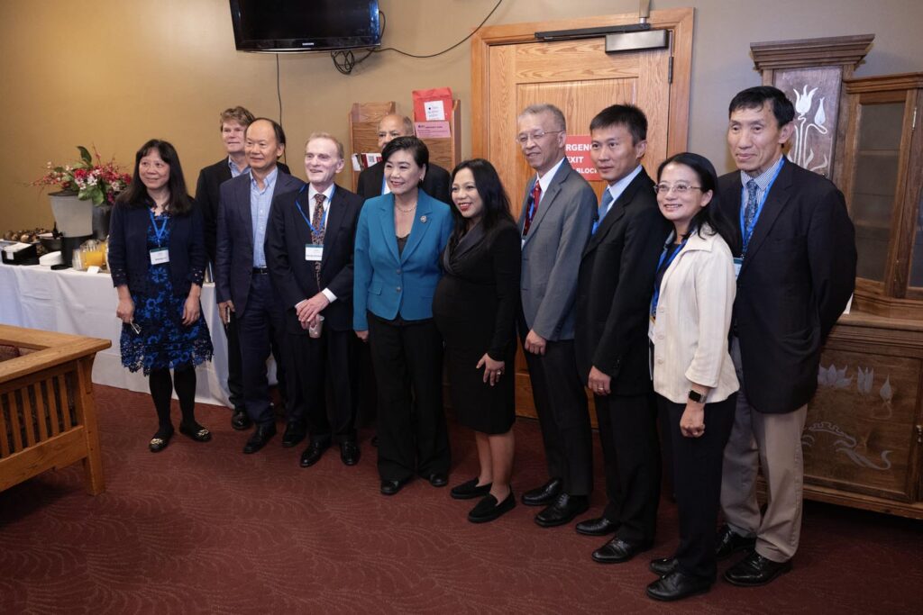 during the Asian American Pioneer Medal Symposium and Ceremony at Stanford Memorial Auditorium on Saturday, July 27, 2024, in Stanford, Calif. (Photo by Jim Gensheimer)
