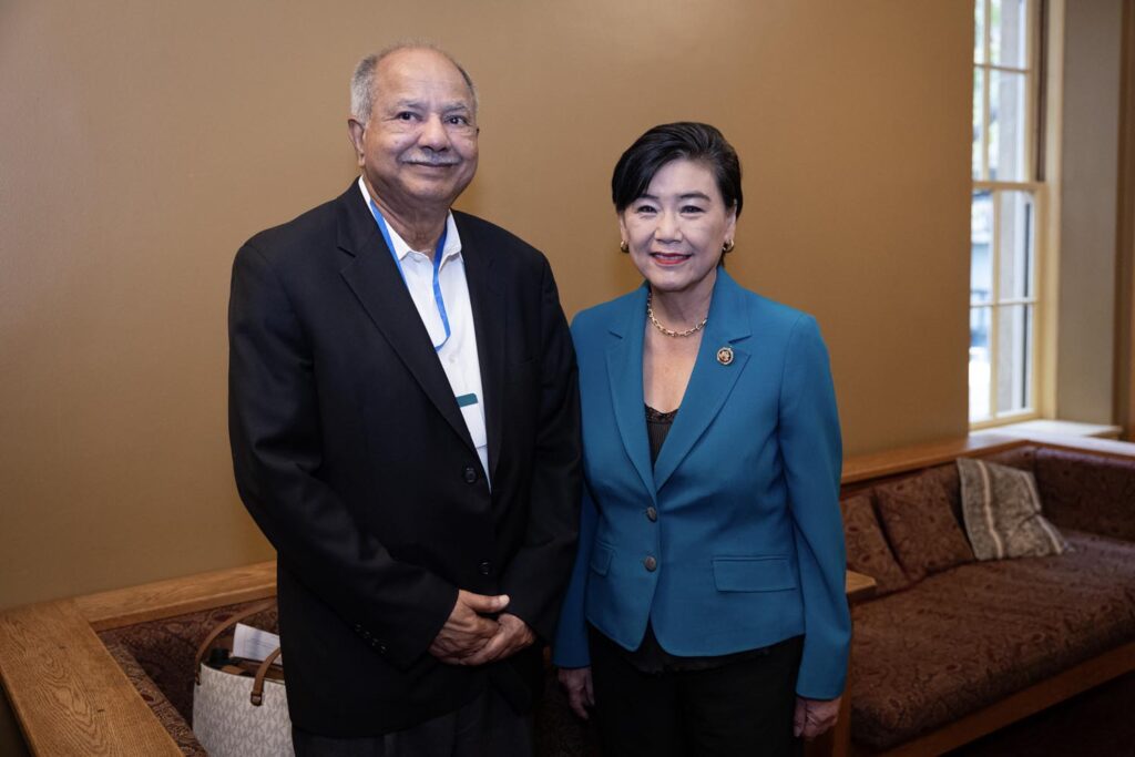 during the Asian American Pioneer Medal Symposium and Ceremony at Stanford Memorial Auditorium on Saturday, July 27, 2024, in Stanford, Calif. (Photo by Jim Gensheimer)