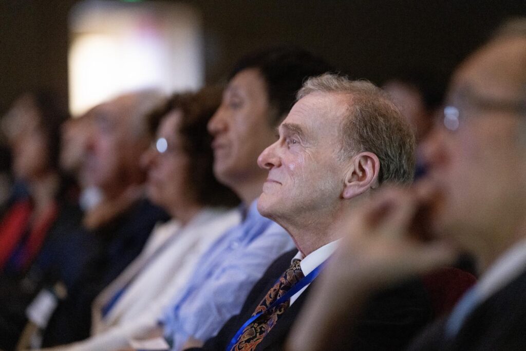 during the Asian American Pioneer Medal Symposium and Ceremony at Stanford Memorial Auditorium on Saturday, July 27, 2024, in Stanford, Calif. (Photo by Jim Gensheimer)
