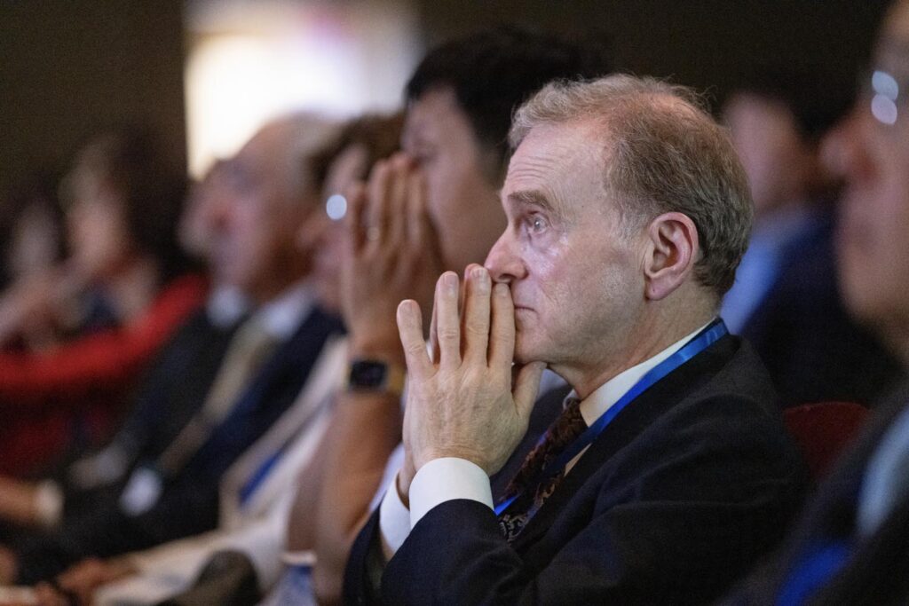 during the Asian American Pioneer Medal Symposium and Ceremony at Stanford Memorial Auditorium on Saturday, July 27, 2024, in Stanford, Calif. (Photo by Jim Gensheimer)