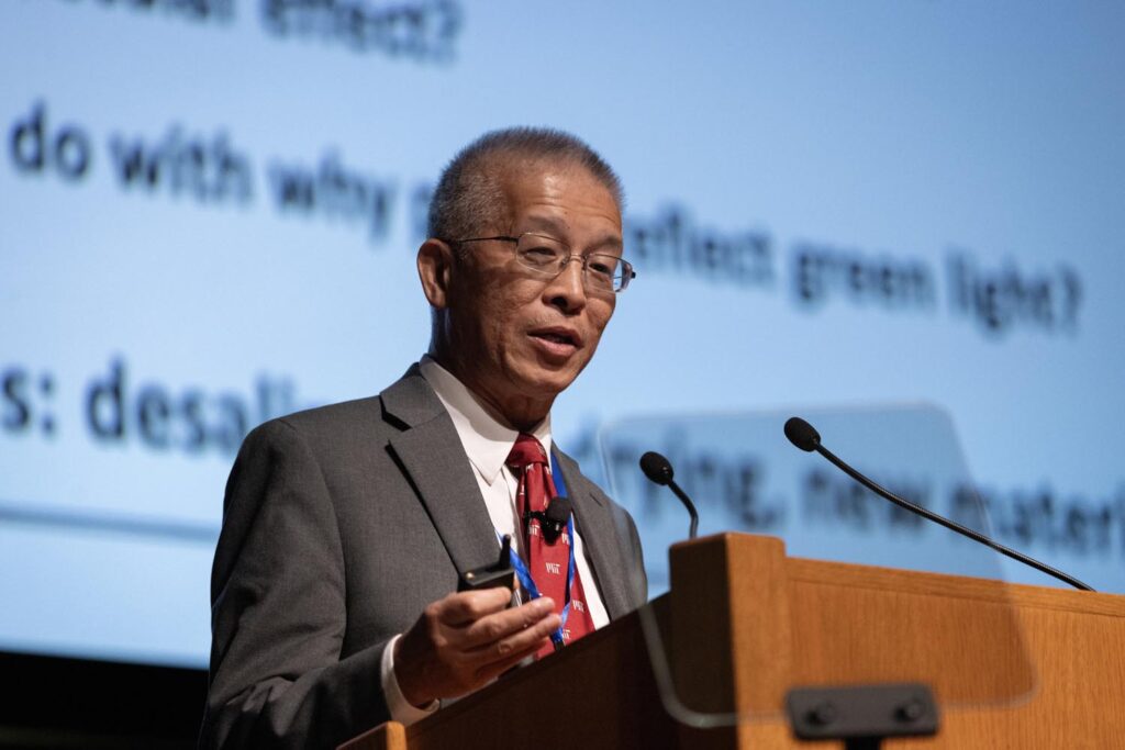 during the Asian American Pioneer Medal Symposium and Ceremony at Stanford Memorial Auditorium on Saturday, July 27, 2024, in Stanford, Calif. (Photo by Jim Gensheimer)