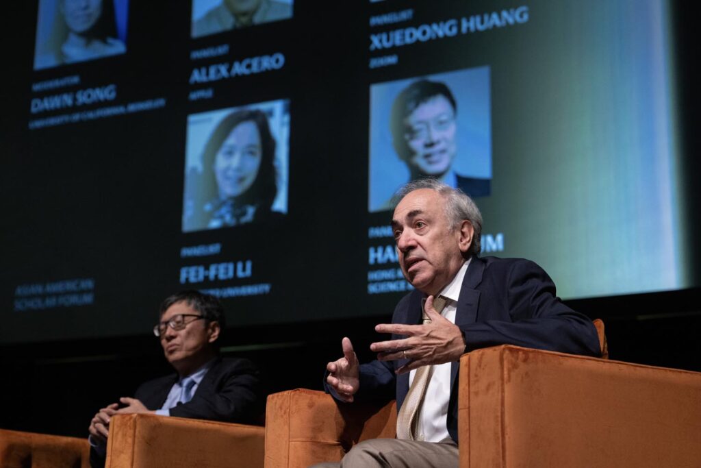 during the Asian American Pioneer Medal Symposium and Ceremony at Stanford Memorial Auditorium on Saturday, July 27, 2024, in Stanford, Calif. (Photo by Jim Gensheimer)