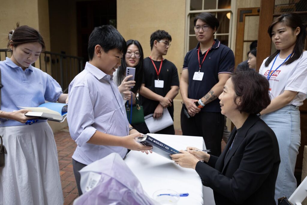 during the Asian American Pioneer Medal Symposium and Ceremony at Stanford Memorial Auditorium on Saturday, July 27, 2024, in Stanford, Calif. (Photo by Jim Gensheimer)