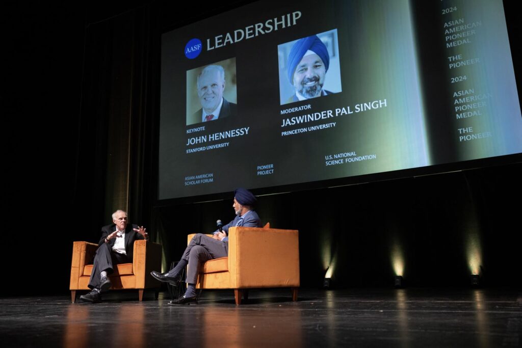 during the Asian American Pioneer Medal Symposium and Ceremony at Stanford Memorial Auditorium on Saturday, July 27, 2024, in Stanford, Calif. (Photo by Jim Gensheimer)