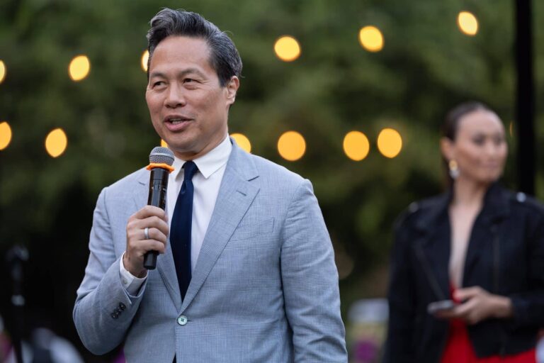 A host addresses guests at the 2026 AASF Sponsor Gala Dinner
