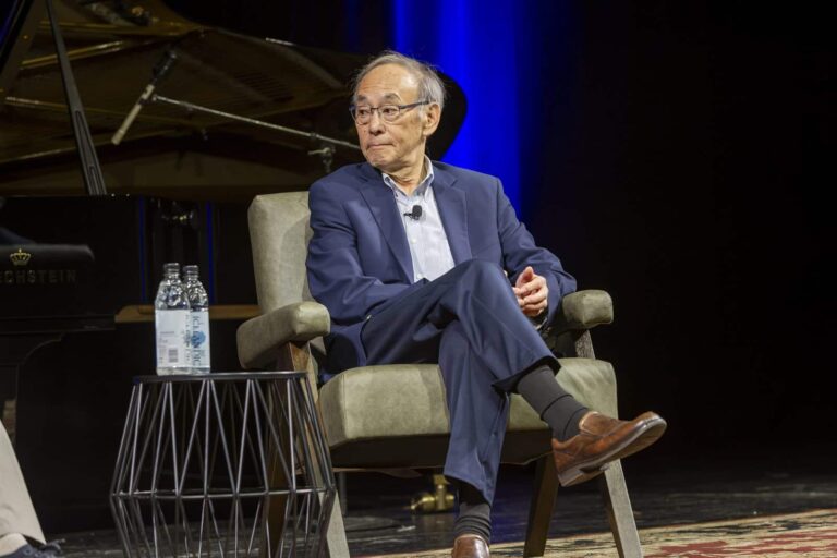 Nobel laureate and former U.S. Secretary of Energy Steven Chu during his keynote fireside chat