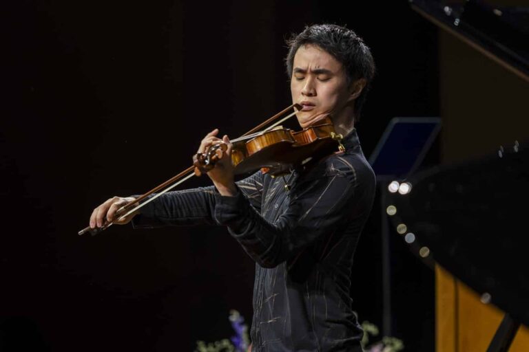 A Paganini Competition gold medalist performs during the 2026 Asian American Pioneer Symposium