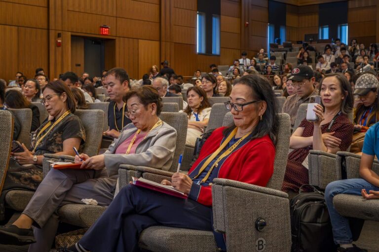 Attendees at the AASF and Hoover Institution Policy Forum, Hauck Auditorium, Stanford